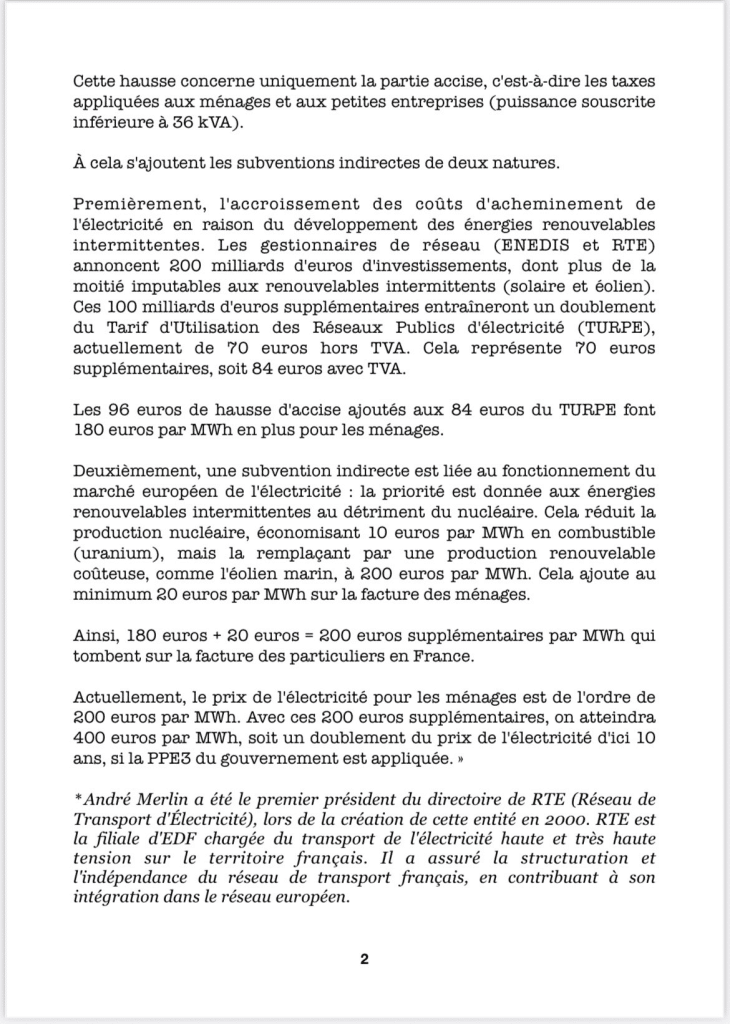 André Merlin s'exprime sur la PPE3
